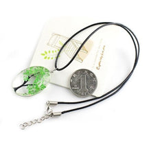 Load image into Gallery viewer, Tree of Life Handmade Amber Glass Pendant Necklace
