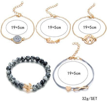 Load image into Gallery viewer, 5 pieces/set Love Turtles Braided Rope Bracelet
