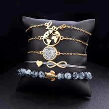 Load image into Gallery viewer, 5 pieces/set Love Turtles Braided Rope Bracelet
