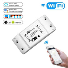 Load image into Gallery viewer, WiFi Smart Light Switch Universal Breaker Wireless Remote: Compatible with Alexa, IFTTT and Google Home
