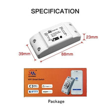 Load image into Gallery viewer, WiFi Smart Light Switch Universal Breaker Wireless Remote: Compatible with Alexa, IFTTT and Google Home
