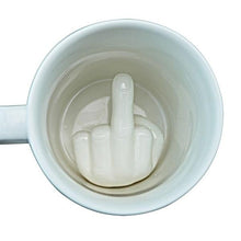 Load image into Gallery viewer, Novelty Middle Finger Ceramic Coffee Mug
