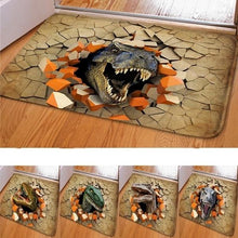 Load image into Gallery viewer, 60*40CM 3D Dinosaur Print Floor Mat Carpet Soft Flanner Doormat Rugs for Bedroom Living Room Door Floor Hallway Mats
