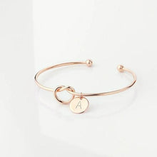 Load image into Gallery viewer, Knot Bracelet with Personalized Letters
