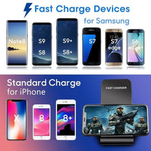 Load image into Gallery viewer, 10W QI Wireless Charger Fast Charging Stand
