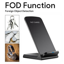 Load image into Gallery viewer, 10W QI Wireless Charger Fast Charging Stand
