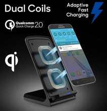 Load image into Gallery viewer, 10W QI Wireless Charger Fast Charging Stand

