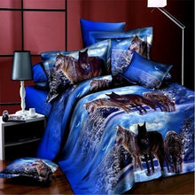Load image into Gallery viewer, Wolf Bedding Duvet Cover Sheet
