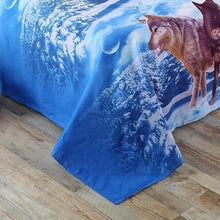 Load image into Gallery viewer, Wolf Bedding Duvet Cover Sheet
