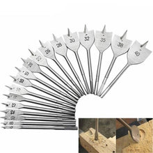 Load image into Gallery viewer, 6pcs/Set High Carbon Steel Hex Shank Spade Bits Flat Boring Bit Wood Drill Bit Power Tools
