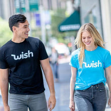 Load image into Gallery viewer, Wish Logo T-shirt, Classic Fit, Crew Neck, Stretch, Super Soft Cotton

