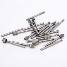 Load image into Gallery viewer, 6pcs/10pcs/20pcs HSS Router Bits Set for Dremel Grinding Carving Shaping Rotary Tools
