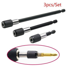 Load image into Gallery viewer, 1/4 Inch Quick Hex Electric Screwdriver Extension 60, 100, 150mm Extension Rod Tools
