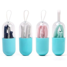 Load image into Gallery viewer, Reusable Drinking Straw Folding Silicone with Cleaning Brush Party Bar
