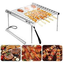 Load image into Gallery viewer, Portable Detachable Stainless Steel Aluminum Alloy Outdoor Camping BBQ Barbecue Grill Accessories Set
