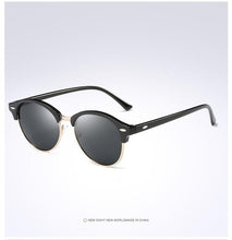 Load image into Gallery viewer, Round Polarized Sunglasses Mens Womens UV400 Mirrored Glasses Eyewear
