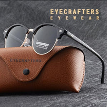 Load image into Gallery viewer, Round Polarized Sunglasses Mens Womens UV400 Mirrored Glasses Eyewear
