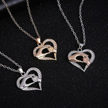 Load image into Gallery viewer, Silver "Mother and Child Hand In Hand" Pendant Necklace
