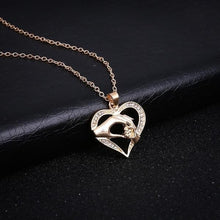 Load image into Gallery viewer, Silver "Mother and Child Hand In Hand" Pendant Necklace
