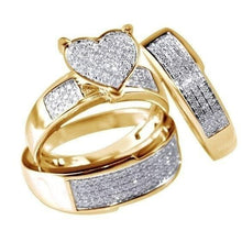 Load image into Gallery viewer, Dazzling Heart Rings Jewelry Ring Set
