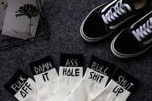 Load image into Gallery viewer, Funny Letter Print Socks Cotton Socks

