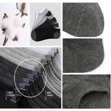 Load image into Gallery viewer, 2/4/6 Pairs One Size Unisex Cotton Low Cut Socks Breathable Ankle Socks fit for EU37-EU42
