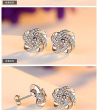 Load image into Gallery viewer, Crystal Cross Earrings
