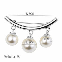 Load image into Gallery viewer, Classic Simulated Imitation Pearl DIY Collar Pins For Shirts Lapel Brooches
