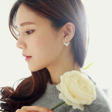 Load image into Gallery viewer, 6 Style 2 Colors Gold/Silver Women Fashion Double Side Flower Shaped Earings Hypoallergenic Ear Stud Earrings

