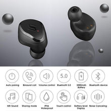 Load image into Gallery viewer, [CVC8.0 Noise Canceling] TWS Bluetooth 5.0 Wireless Waterproof Earbuds with Charging Box Power Bank
