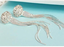 Load image into Gallery viewer, Earrings long exaggerated temperament round Tassel Earrings

