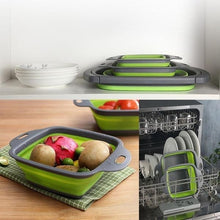 Load image into Gallery viewer, Kitchen Collapsible Colander Fruit Vegetable Washing Drain Basket Folding Strainer
