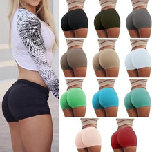 Load image into Gallery viewer, Activewear Yoga Shorts Women Summer Shorts Casual Sports Shorts Gym Workout Waistband Skinny Shorts
