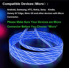 Load image into Gallery viewer, Micro USB Cable Lights up 2.4A Fast Charging Data Cord
