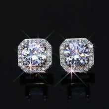 Load image into Gallery viewer, Round Cut Stud Earrings

