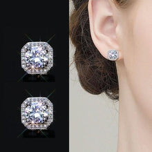 Load image into Gallery viewer, Round Cut Stud Earrings
