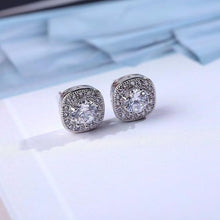 Load image into Gallery viewer, Round Cut Stud Earrings
