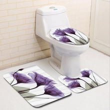Load image into Gallery viewer, Flower Decor Bathroom Set
