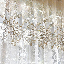 Load image into Gallery viewer, Floral Sheer Tulle Curtains

