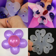 Load image into Gallery viewer, Five Hole Plum Flower Shape Balloon Modelling Clip

