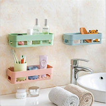 Load image into Gallery viewer, Stick-up Wall Sucker Organizing Bathroom Shelf
