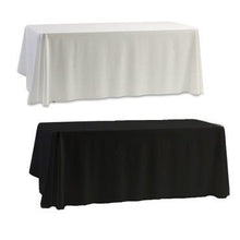 Load image into Gallery viewer, Classic Black &amp; White Table Cover Cloth Banquet Wedding Birhtday Party 145x145CM
