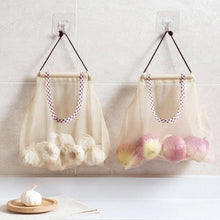 Load image into Gallery viewer, Large Capacity  Storage Hanging Bag Kitchen Organize Mesh Pouch
