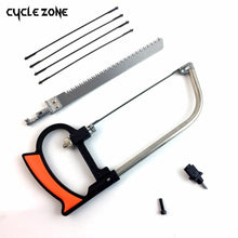 Load image into Gallery viewer, 8 in 1 Magic Saw Multi Purpose Hand DIY Steel Saw Metal Wood Glass Saw Kit 6 Blades Woodworking Metalworking Model Hobby Tool
