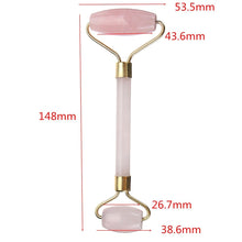Load image into Gallery viewer, Natural Rose Crystal Quartz Anti Cellulite Tool
