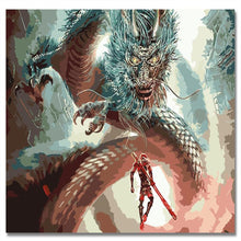 Load image into Gallery viewer, Dragon Fighting - Painting By Numbers
