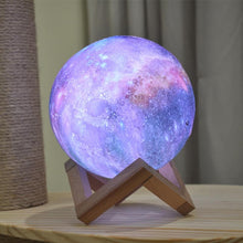 Load image into Gallery viewer, 2019 Galaxy Print Moon Lamp
