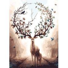 Load image into Gallery viewer, Laurel Wreath™ Elk - Painting By Numbers
