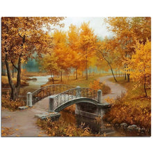 Load image into Gallery viewer, Autumn Bridge- 5D™ Diamond Painting Kit
