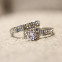 Load image into Gallery viewer, 925 Sterling Silver Natural Gemstone Ring Set
